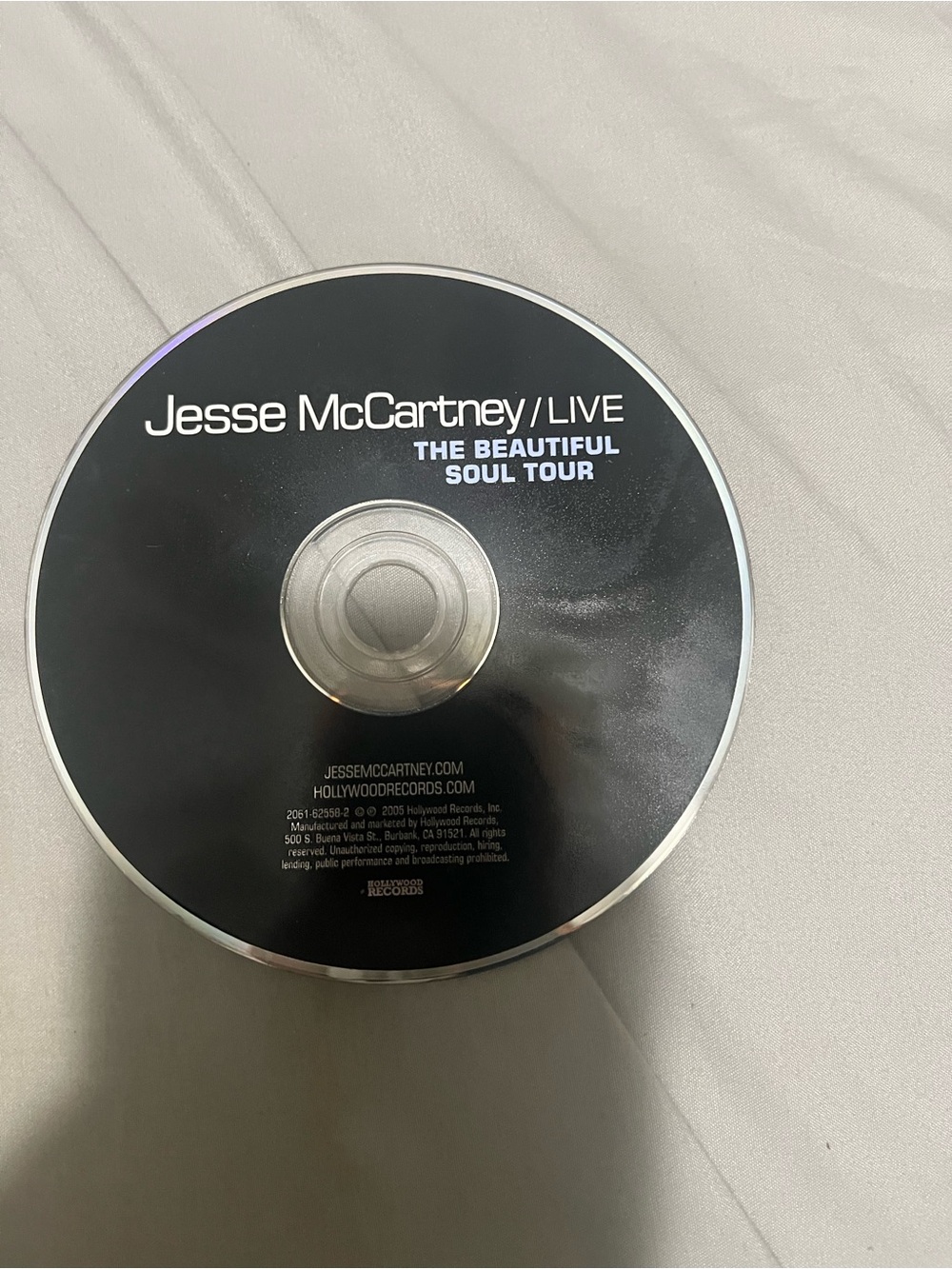 Jesse McCartney - The Beautiful Soul Tour CD